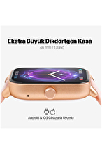 ttec Tempus 46 mm TFT Ekranlı Dikdörtgen Kasa Akıllı Saat 2SW01M-Lacivert