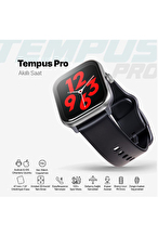 ttec Tempus Pro 47mm AMOLED Ekranlı Dikdörtgen Kasa Akıllı Saat 2SW04S-Siyah