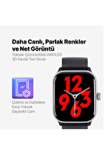 ttec Tempus Pro 47mm AMOLED Ekranlı Dikdörtgen Kasa Akıllı Saat 2SW04S-Siyah