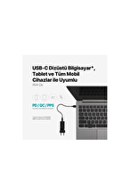 ttec 2SCG03B ttec SmartCharger Trio GAN 65W PD Seyahat Hızlı Şarj Aleti 2 USB-C+USB-A-Beyaz