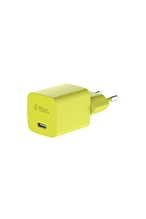 ttec 2SCG20CNS SmartCharger GAN 20W PD Seyahat Hızlı Şarj Aleti + USB-C - USB-C 3A Kablolu Sarı