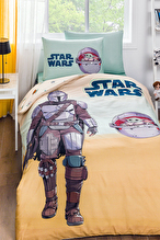Özdilek Starwars Mandalorian Tek Kişilik Lisanslı Lastikli Çarşaf Çocuk Nevresim Takımı