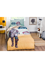 Özdilek Starwars Mandalorian Tek Kişilik Lisanslı Lastikli Çarşaf Çocuk Nevresim Takımı