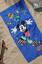 Özdilek Mickey Mouse Summer Disney Lisanslı Kadife Plaj Havlusu 60x120 cm