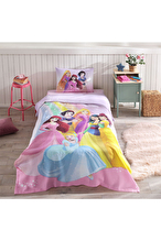 Özdilek Princess Rainbow Tek Kişilik Disney Lisanslı Lastikli Çarşaf Çocuk Pike Takımı