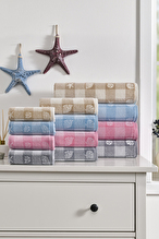 Özdilek Shell Plaid Kadife El ve Yüz Havlusu 50x90 cm