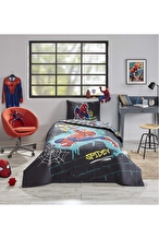 Özdilek Spiderman Street Tek Kişilik Lisanslı Lastikli Çarşaf Kapitone Çocuk Nevresim Takımı