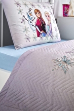 Özdilek Frozen Forsted Tek Kişilik Disney Lisanslı Lastikli Çarşaf Kapitone Çocuk Nevresim Takımı