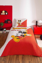 Özdilek Mickey Funtastic Disney Lisanslı Tek Kişilik Çocuk Yatak Örtüsü Takımı
