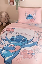 Özdilek Stitch Aloha Tek Kişilik Disney Lisanslı Lastikli Çarşaf Çocuk Pike Takımı