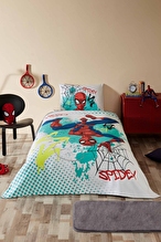 Özdilek Spiderman Spidey Hero Tek Kişilik Lisanslı Lastikli Çarşaf Çocuk Pike Takımı