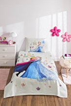 Özdilek Frozen Love Tek Kişilik Disney Lisanslı Lastikli Çarşaf Çocuk Pike Takımı