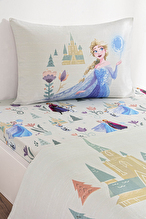 Özdilek Frozen Love Tek Kişilik Disney Lisanslı Lastikli Çarşaf Çocuk Pike Takımı