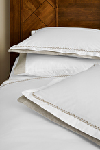 Cottons & Clouds Natura Lastikli Çarşaf Süper King Size Nakışlı Saten Nevresim Takımı