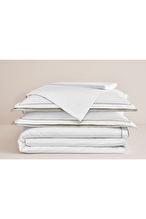 Cottons & Clouds Natura Lastikli Çarşaf Süper King Size Nakışlı Saten Nevresim Takımı