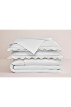 Cottons & Clouds Retro Lastikli Çarşaf Süper King Size Nakışlı Saten Nevresim Takımı