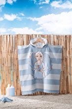 Özdilek Frozen Ice Queen Disney Lisanslı Kadife Çocuk Panço 4/9 Yaş