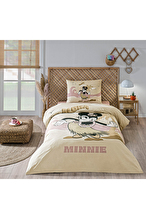 Özdilek Minnie Mouse Island Tek Kişilik Disney Lisanslı Lastikli Çocuk Nevresim Takımı