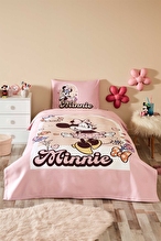 Özdilek Minnie Mouse Garden Tek Kişilik Disney Lisanslı Lastikli Çarşaf Çocuk Pike Takımı