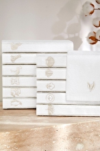 Özdilek Wipure Kutulu 12'li Nakışlı Yıkanabilir Havlu Peçete 20x20 cm