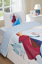 Özdilek Frozen Elsa Anna Tek Kişilik Disney Lisanslı Lastikli Çocuk Nevresim Takımı