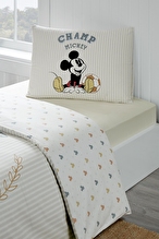 Özdilek Mickey Mouse Championship Tek Kişilik Disney Lisanslı Lastikli Çocuk Nevresim Takımı