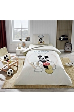 Özdilek Mickey Mouse Championship Tek Kişilik Disney Lisanslı Lastikli Çocuk Nevresim Takımı