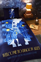 Özdilek Harry Potter Alley Tek Kişilik Lisanslı Lastikli Çocuk Nevresim Takımı