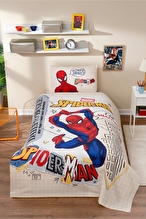 Özdilek Spiderman Web Slinger Tek Kişilik Lisanslı Lastikli Çarşaf Çocuk Pike Takımı