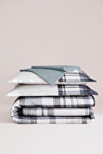 Cottons & Clouds Velvet Winter Lastikli Çarşaf Tek Kişilik Saten Nevresim Takımı