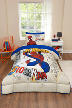 Özdilek Spiderman Web Slinger Tek Kişilik Lisanslı Lastikli Çarşaf Çocuk Uyku Seti