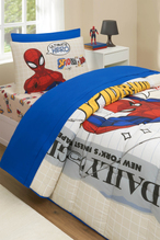 Özdilek Spiderman Web Slinger Tek Kişilik Lisanslı Lastikli Çarşaf Çocuk Uyku Seti