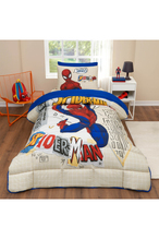 Özdilek Spiderman Web Slinger Tek Kişilik Lisanslı Lastikli Çarşaf Çocuk Uyku Seti
