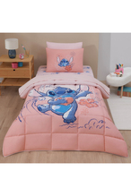 Özdilek Stitch Aloha Tek Kişilik Disney Lisanslı Lastikli Çarşaf Çocuk Uyku Seti