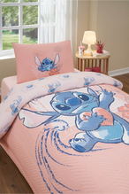 Özdilek Stitch Aloha Disney Lisanslı Kapitoneli Tek Kişilik Çocuk Nevresim Takımı