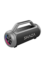 SHAZA Taşınabilir Bluetooth Mikrofonlu Hoparlör - 80W Ses Çıkışı Gri