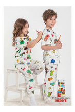Carioca Boyanabilir Pijama-Keçeli 5-6 Yaş Kalem Hediyeli