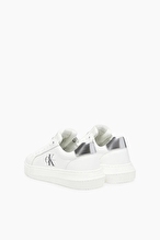 Calvin Klein Jeans Kadın Chunky Cupsole Lth Silver Ayakkabı YW0YW0187602R
