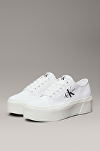 Calvin Klein Jeans Kadın Flatform+ Cupsole Low TXT Ayakkabı YW0YW0103301T