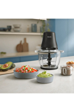 Philips 3000 Serisi Doğrayıcı Siyah HR1502/00