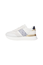 Tommy Hilfiger Kadın Lux Monogram Runner Ayakkabı FW0FW08387YBL