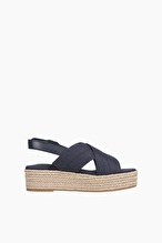 Tommy Hilfiger Kadın Denim Espadrille Platform Sandalet FW0FW08669DW6
