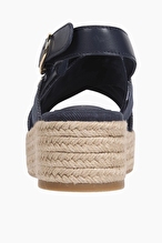 Tommy Hilfiger Kadın Denim Espadrille Platform Sandalet FW0FW08669DW6
