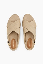 Tommy Hilfiger Kadın Denim Espadrille Platform Sandalet FW0FW08669ACC