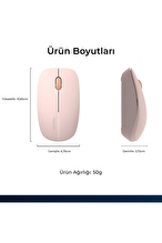 Philips SPK7418 Kablosuz Bluetooth 1600DPI 4 Tuşlu Optik Sessiz Mouse Pembe