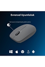 Philips SPK7418 Kablosuz Bluetooth 1600DPI 4 Tuşlu Optik Sessiz Mouse Gri