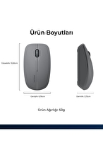 Philips SPK7418 Kablosuz Bluetooth 1600DPI 4 Tuşlu Optik Sessiz Mouse Gri