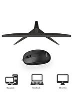Philips SPK7238 USB Kablolu 1200DPI 3 Tuşlu Optik Mouse Siyah
