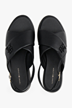 Tommy Hilfiger Kadın Hw Padded Leather Sandal Sandalet FW0FW08808BDS