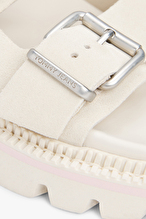 Tommy Jeans Kadın Double Strap Sandal Suede Terlik EN0EN02797ACG